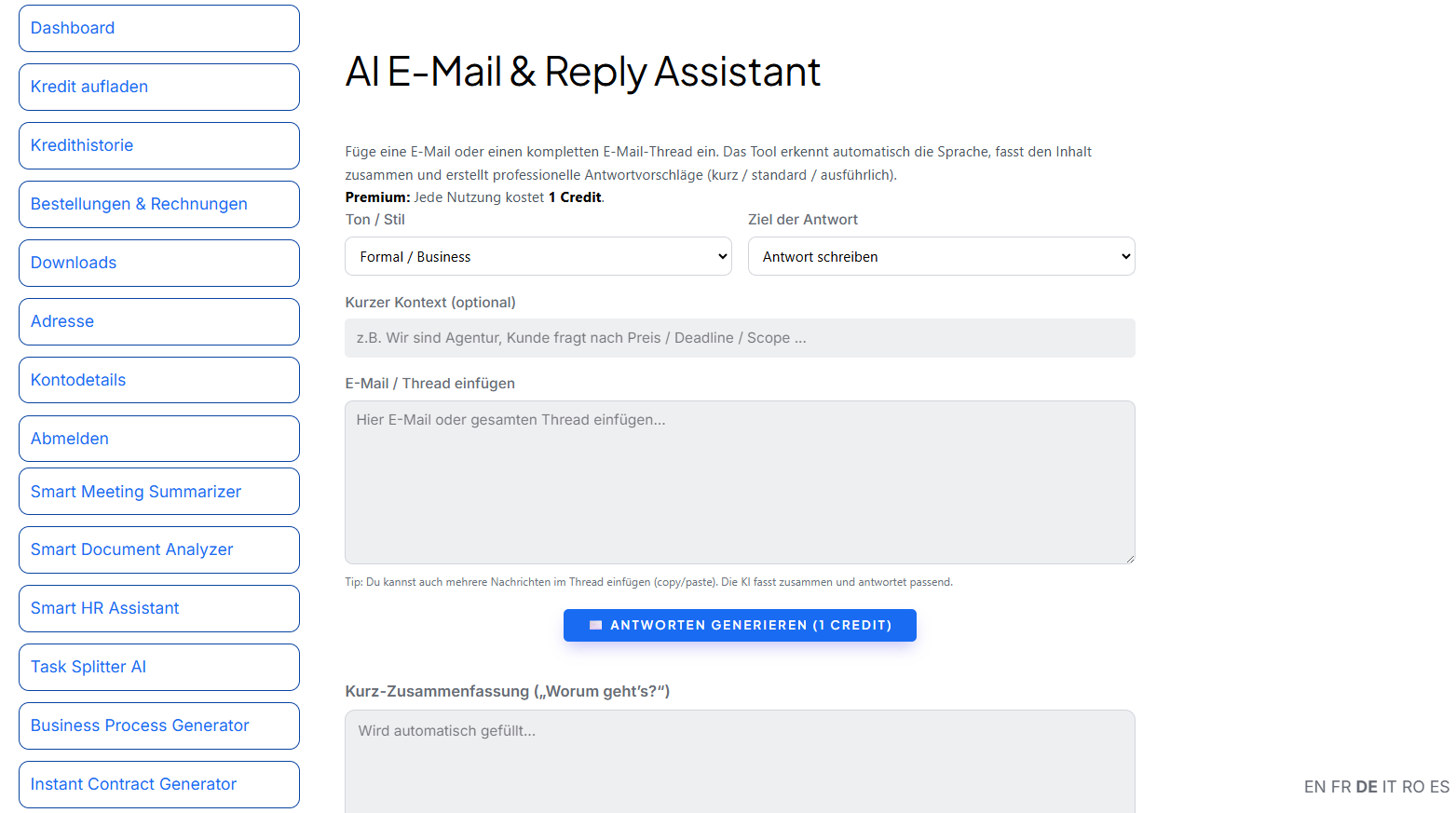 E-Mail & Reply Assistant