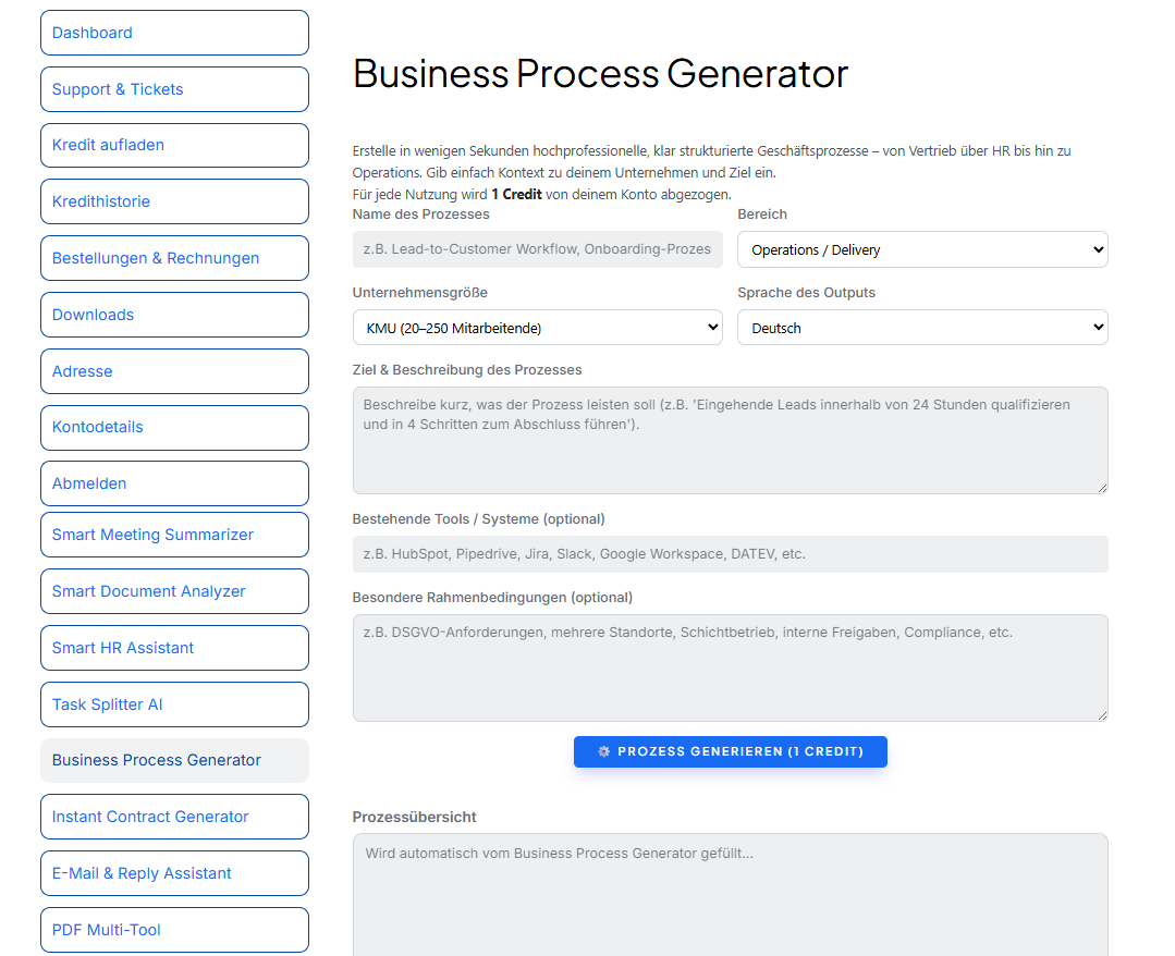 Business Process Generator